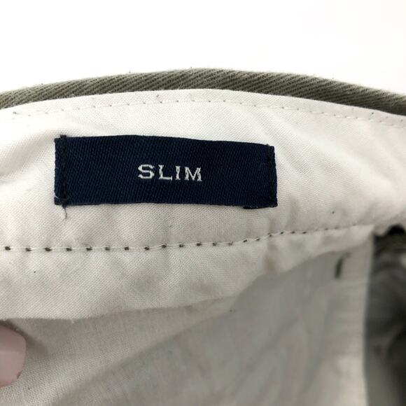 J.CREW Men's Slim-fit Flex Chino Pants Size 32x32 Green Flat Front - Picture 9 of 11